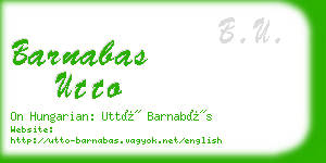 barnabas utto business card